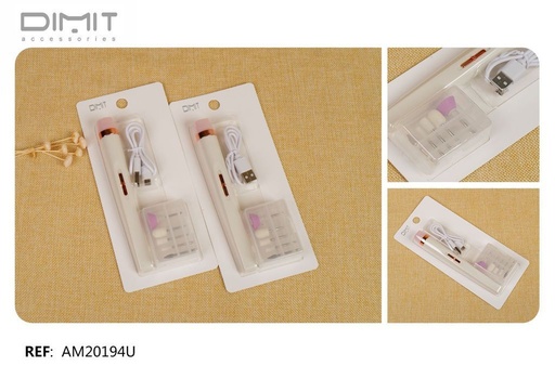 [8435693869610] Torno de uñas recargable 12/u AM20194U - Herramientas de uñas