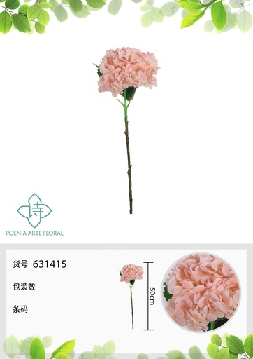 [631415-2ROSA] Vara de flores decorativas - Accesorios para decoración