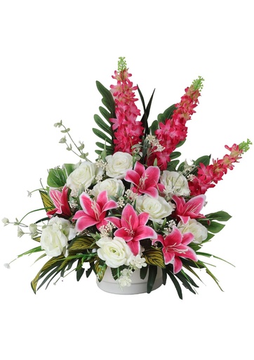 [5101072-A1粉] Arreglo floral artificial - 5101072-A1 rosa (8435588802425) - Centro de flores