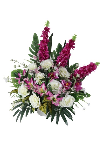 [5101072-A1紫] Arreglo floral artificial - 5101072-A1 púrpura (8435588802425) - Centro de flores