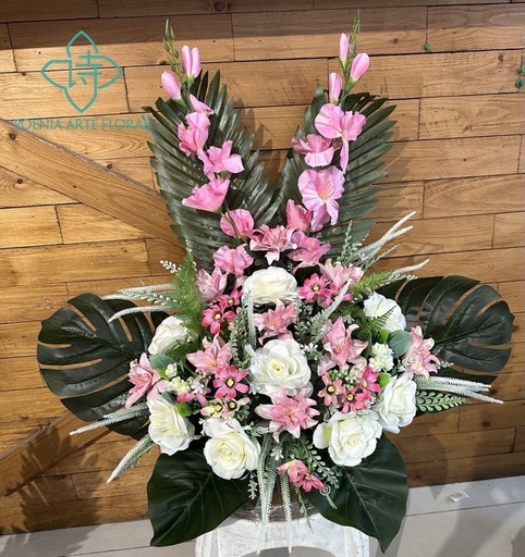 [5101072-61] Arreglo floral artificial - Espada de dos cabezas - Centro de flores