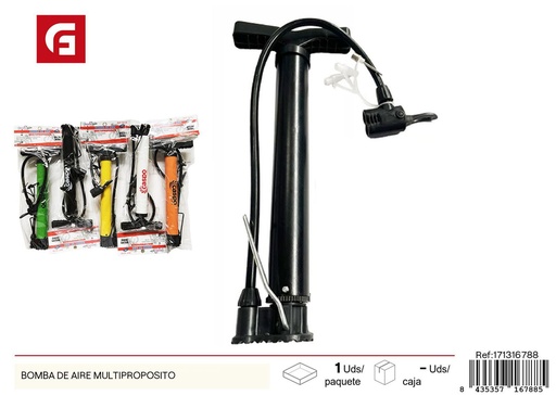 [171316788] Bomba de aire multipropósito - Accesorios de bicicleta