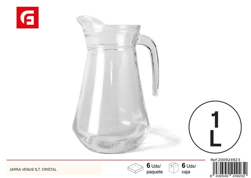 [200924923] Jarra Venus 1 L de cristal - Utensilio de cocina