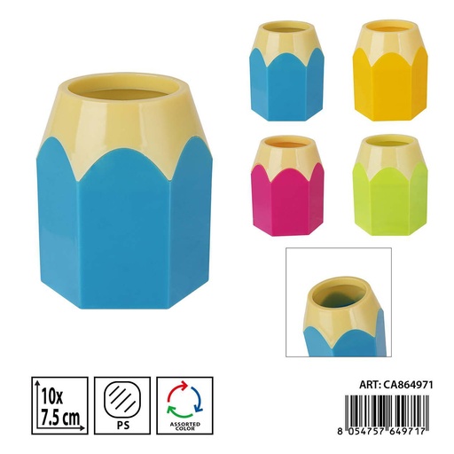 [0238937] Portalápices multiuso 10x7.5x6 cm - Accesorios de escritorio y organización