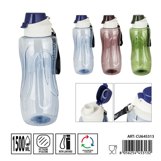 [0239046] Botella de agua 1500ML 9X28.5CM - Botellas reutilizables
