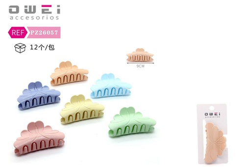 [8428947260578] Pinza de pelo de 9 cm surtida 12 unidades - Accesorios para el cabello y pinzas decorativas