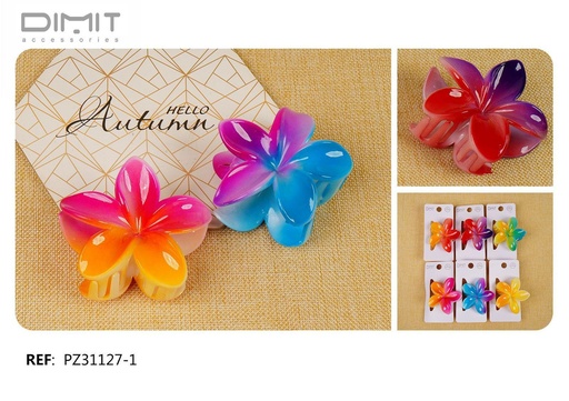[8435693882329] Pinza de pelo flor 12 unidades - Accesorios para el cabello y pinzas decorativas