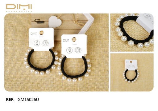 [8435560242942] Goma de pelo con perlas 24 unidades - Accesorios para el cabello y gomas