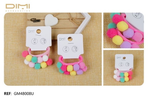 [8435693851875] Coletero pompón 24 unidades - Accesorios para el cabello y gomas