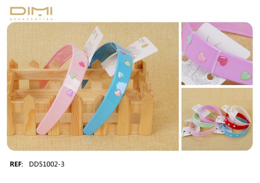 [8435560297225] Diadema para niñas de 2.5 cm 12 unidades - Accesorios para el cabello y diademas