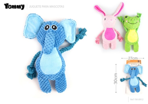 [YM8912] Rana conejo elefante peludo - Juguete para mascotas