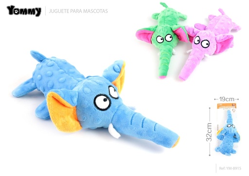 [YM8915] Elefante exprimible de peluche - Juguete para mascotas