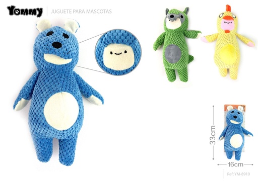 [YM8910] Animalito con Capucha 33x16 cm - Juguete para mascotas