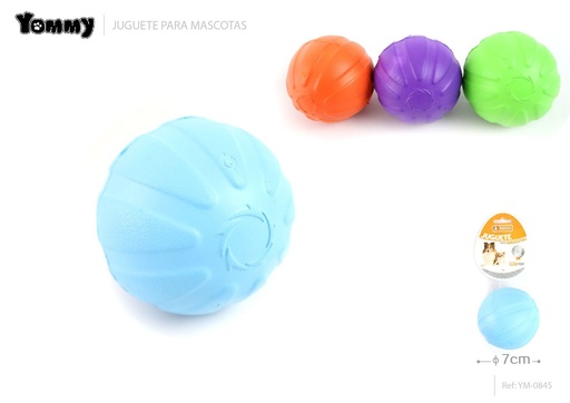 [YM0845] Juguete para mascotas de bola sólida de EVA 7 cm - Juguete para mascotas