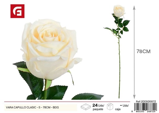 [200926872] Vara de capullo clásico S - 78 cm Beige - Decoración floral