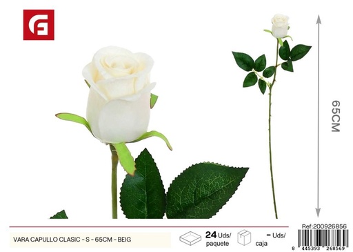 [200926856] Vara de capullo clásico S - 65 cm Beige - Decoración floral