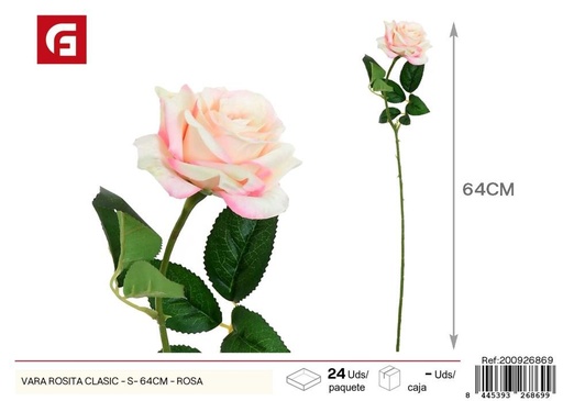 [200926869] Vara de Rosita clásica S - 64 cm Rosa - Decoración floral