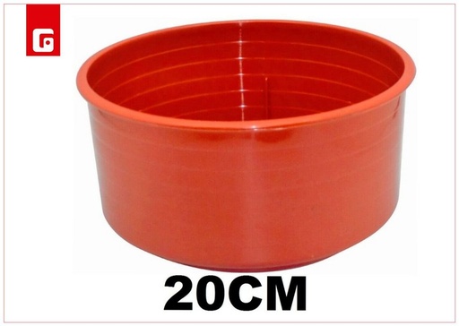 [203039425] Maceta redonda marrón 20 cm - Macetas decorativas
