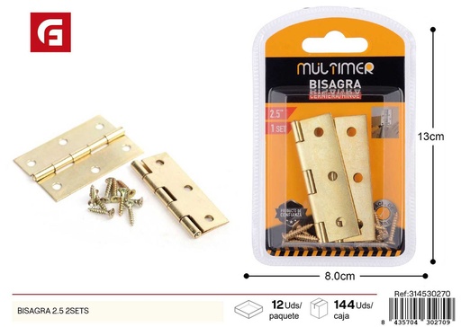 [314530270] Bisagra 2.5 2 sets - Accesorios de ferretería