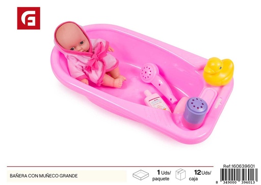 [160639601] Bañera con muñeco grande - Juguetes para el baño y accesorios