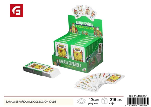 [151404956] Baraja española de colección 12 unidades - Juegos de mesa y educativos