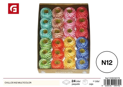 [131609079] Ovillos N12 multicolor - Accesorios de costura y manualidades