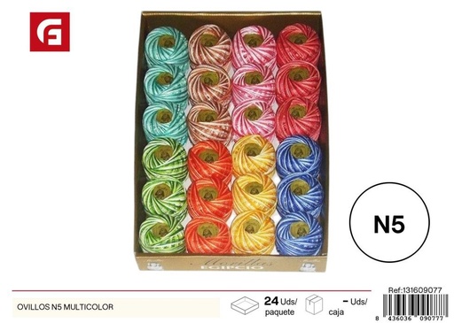 [131609077] Ovillos N5 multicolor - Accesorios de costura y manualidades