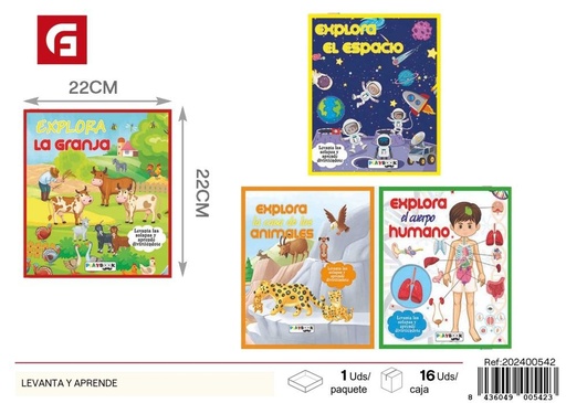 [202400542] Libro levanta y aprende - Material escolar y libros educativos