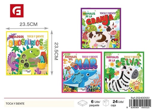 [202400551] Libro toca y siente - Material escolar y libros interactivos