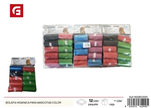 [166861499] Bolsita higiénica colorida para mascotas de 20P - Productos de higiene