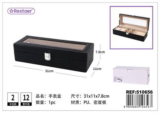 [510656] Caja para relojes de PU 31*11*7.8 cm - Organizadores de relojes