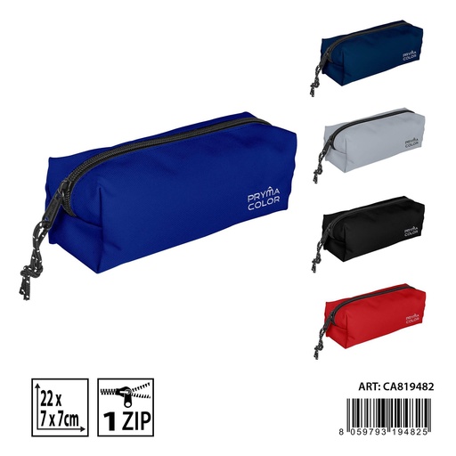 [0230840] Estuche amplio clásico 22x7x7 cm - Organización para mochilas y útiles escolares