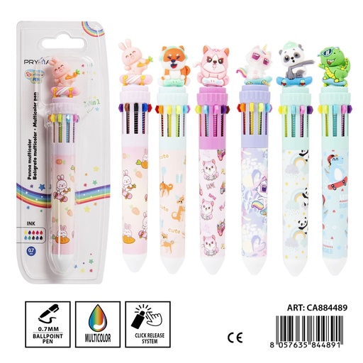 [0234593] Boligrafo de 10 colores 0.7 mm - Herramientas de escritura