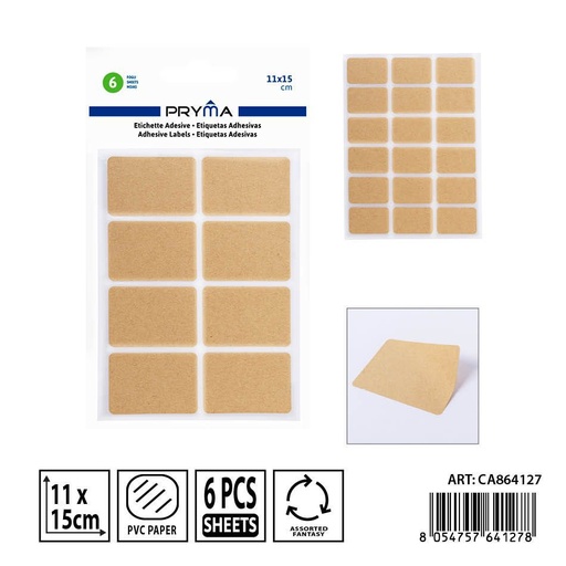 [0237575] Etiqueta adhesiva 6FF 11x15 cm - Etiquetas y papelería