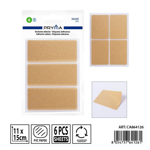 [0237574] Etiqueta adhesiva 6FF 11x15 cm - Etiquetas y papelería