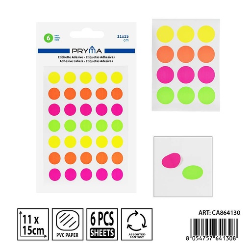 [0237578] Etiqueta adhesiva 6FF 11x15 cm - Adhesivos para papelería