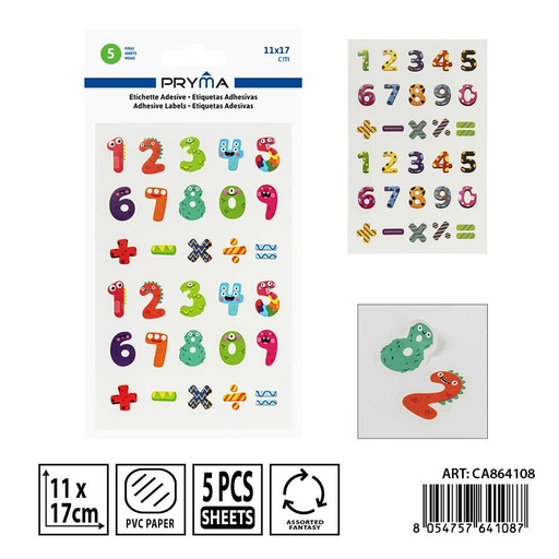 [0237661] Etiquetas adhesivas 11x17 cm 5 ff - Material escolar y etiquetas