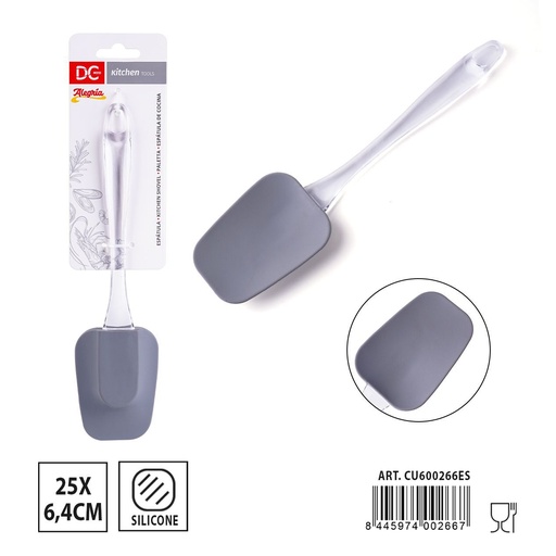 [A001636] Espátula de silicona 25x6.4cm - Accesorios de cocina versátiles