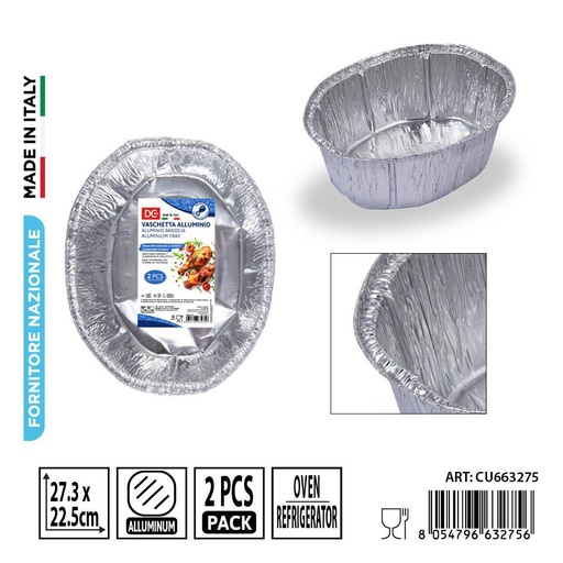 [0242028] Bandeja de aluminio desechable para pollo 4pz - Accesorios de cocina