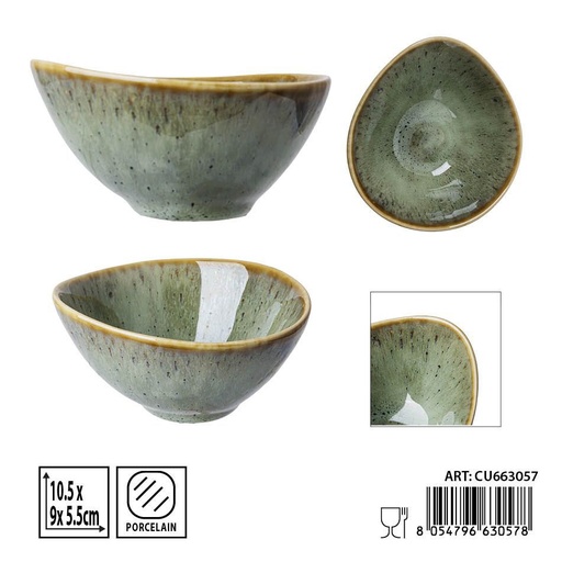[0239868] Salsita aperitivo verde 10,5x9x5,5 cm - Accesorios de mesa y platos para aperitivos