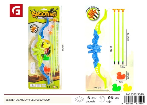 [202013549] Blister de arco y flecha 50*19 cm - Juguetes y juegos de tiro