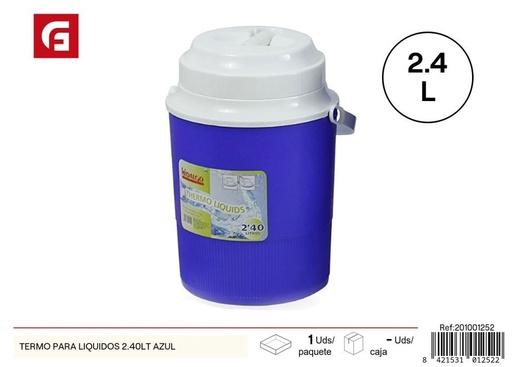 [201001252] Thermo para líquidos azul 2.40LT - Utensilios de cocina y termos