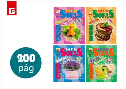 [202400357] Sopa de letras libro distripubli 164 páginas - Juegos de palabras y entretenimiento