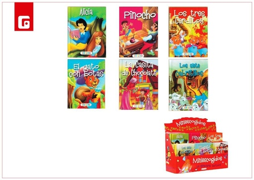 [202471602] Mini libro de cuentos seleccionados rojo - Libros ilustrados y cuentos