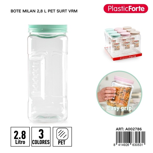[A002786] Envase de plástico 2.8 L - Utensilios y productos de cocina