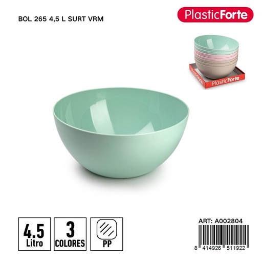 [A002804] Bol 265 4.5L - Utensilios de cocina y almacenamiento