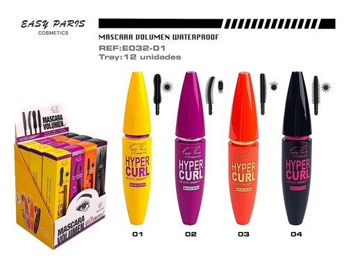 [E032-01] Máscara de pestañas 4/F 12/u - Maquillaje de ojos