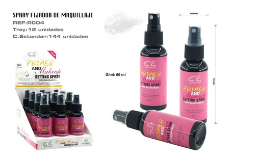 [R004-01] Primer y fijador maquillaje con niacinamida 12u - Producto de acabado