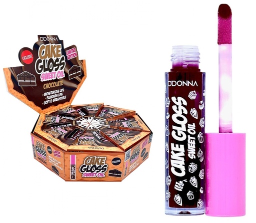 [8436045039460] Lip Gloss Cake Chocolate 24/u 12302B - Brillo labial