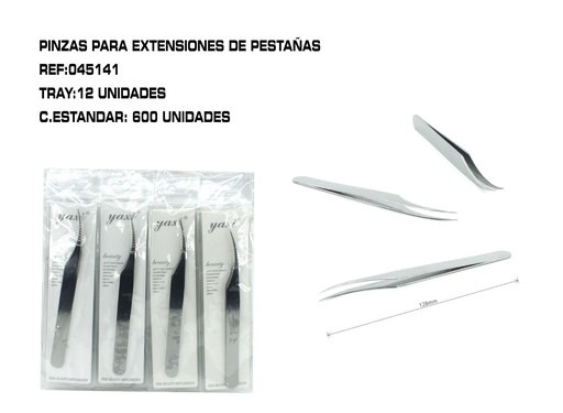 [045141] Pinza de precisión curvada 12/U - Herramientas de belleza